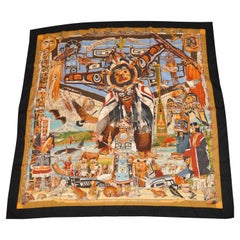 Hermes Magnificent "Limited Edition" "Tsitsika" Silk Jacquard Scarf