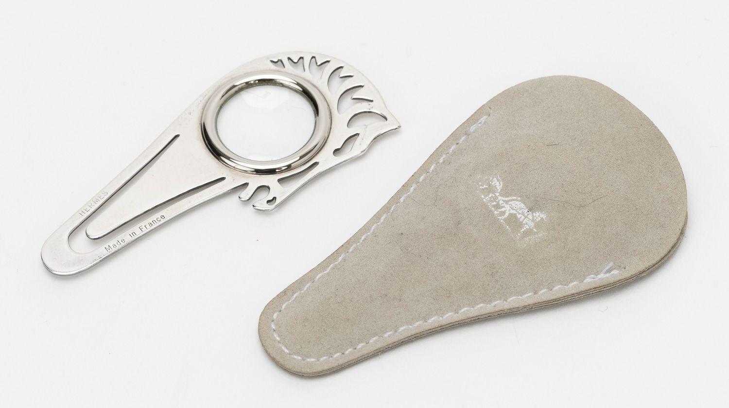 Gray Hermes Magnifying Glass/Bookmark Horse For Sale