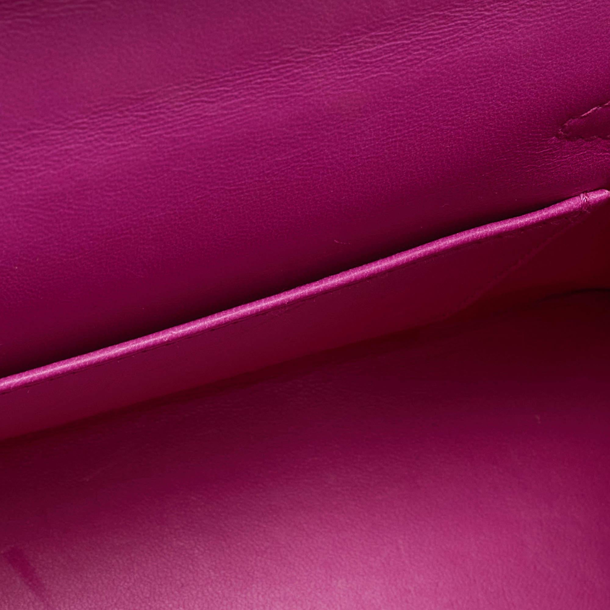Hermès Magnolia Epsom Leather Palladium Finish Mini Kelly II Sellier 20 Bag 3
