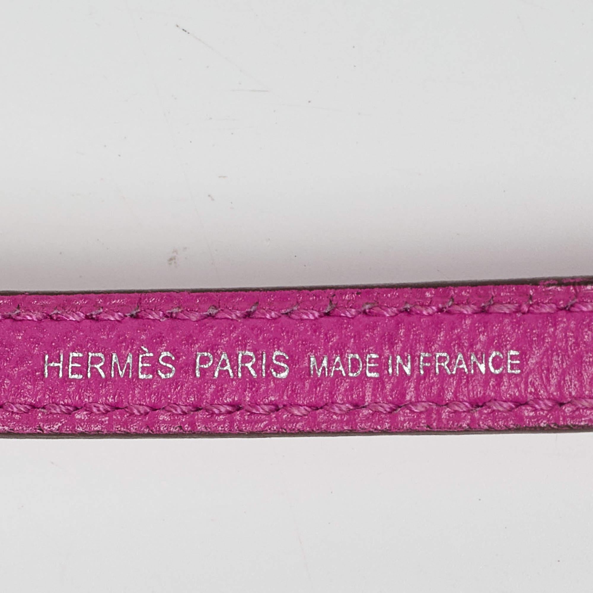 Hermès Magnolia Epsom Leather Palladium Finish Mini Kelly II Sellier 20 Bag 4