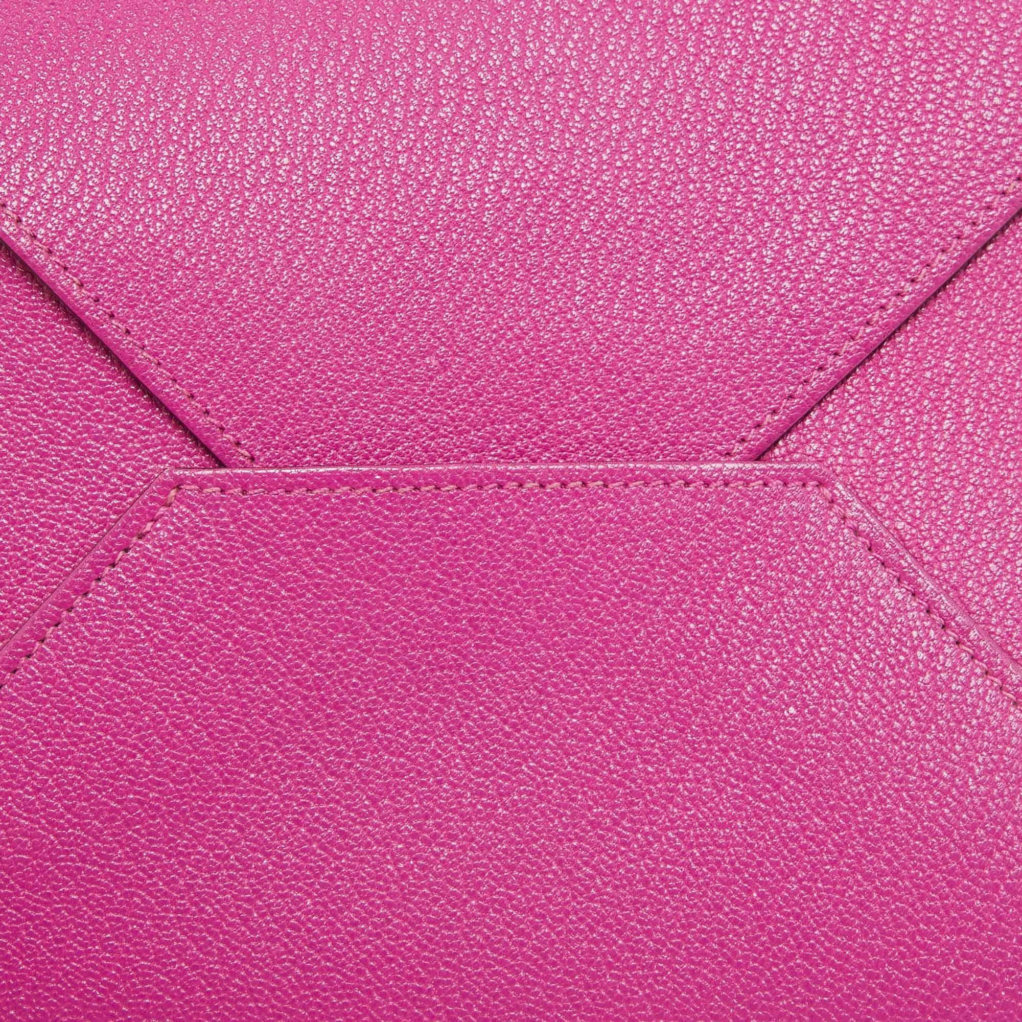 Donna Portafoglio a busta in pelle Hermès Magnolia/Jaune Ambre/Cappucine Trio in vendita