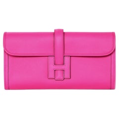 Hermes Magnolia Pink Swift Leather Jige Elan 29 Clutch Bag