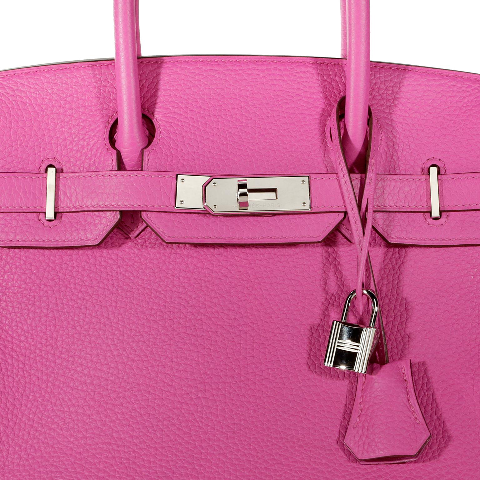 Pink Hermès Magnolia Togo 30 cm Birkin Bag