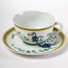 Hermes Maison - Coffee Tea Set Toucans Limoges Porcelain 18 Pieces