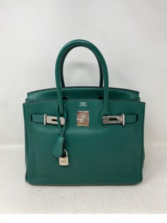 Hermes Malachite 30 Birkin Bag