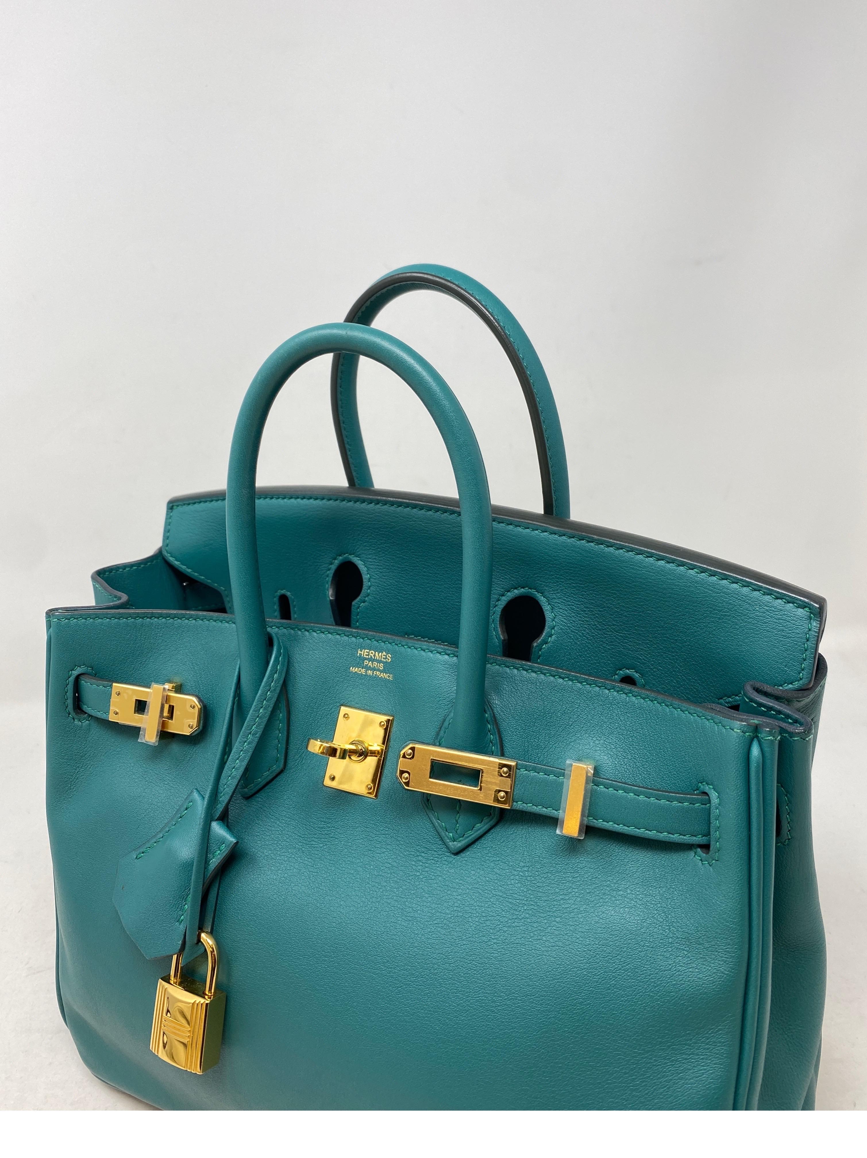Hermes Malachite Birkin 25 Bag 5