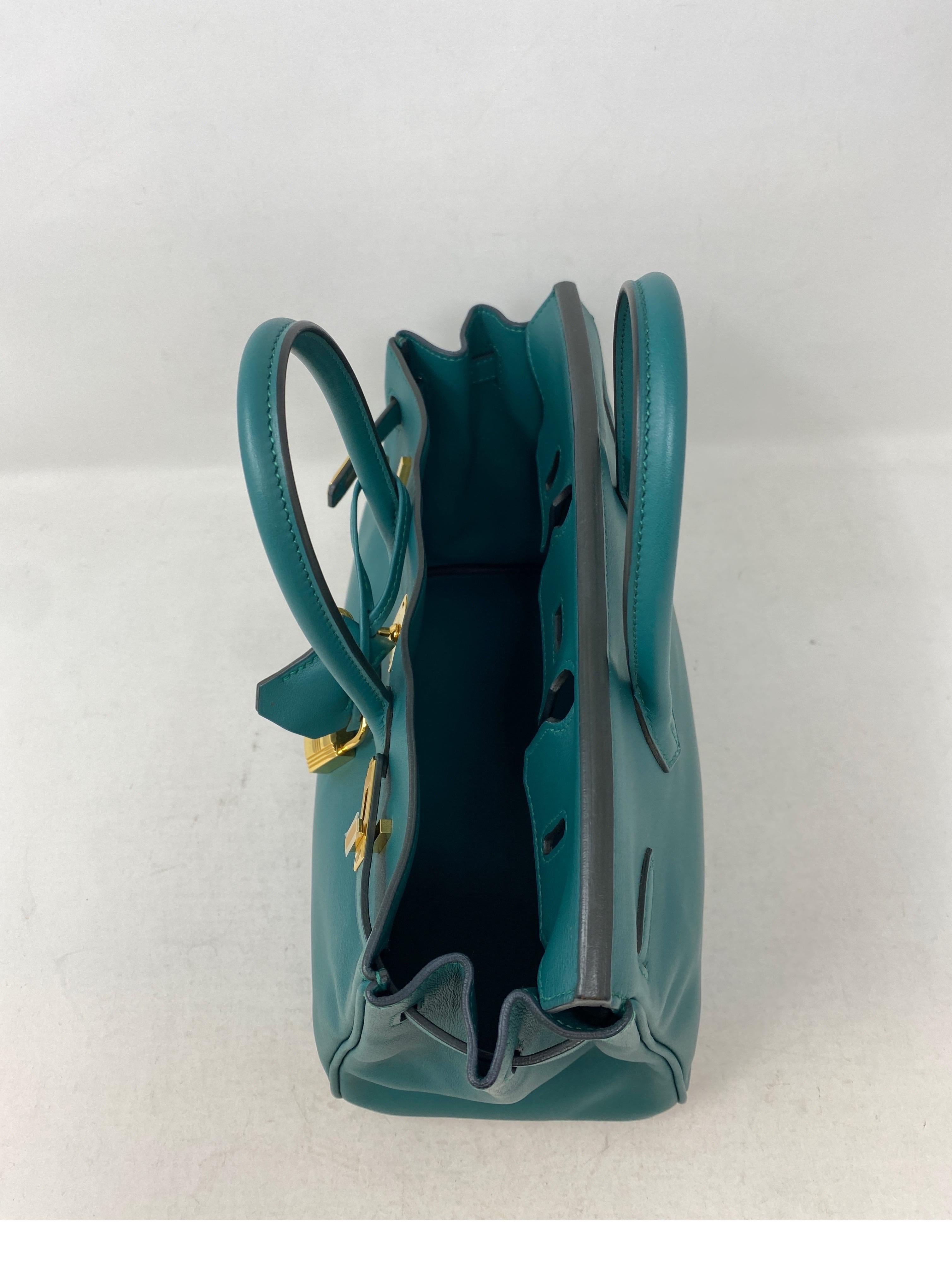 Hermes Malachite Birkin 25 Bag 8