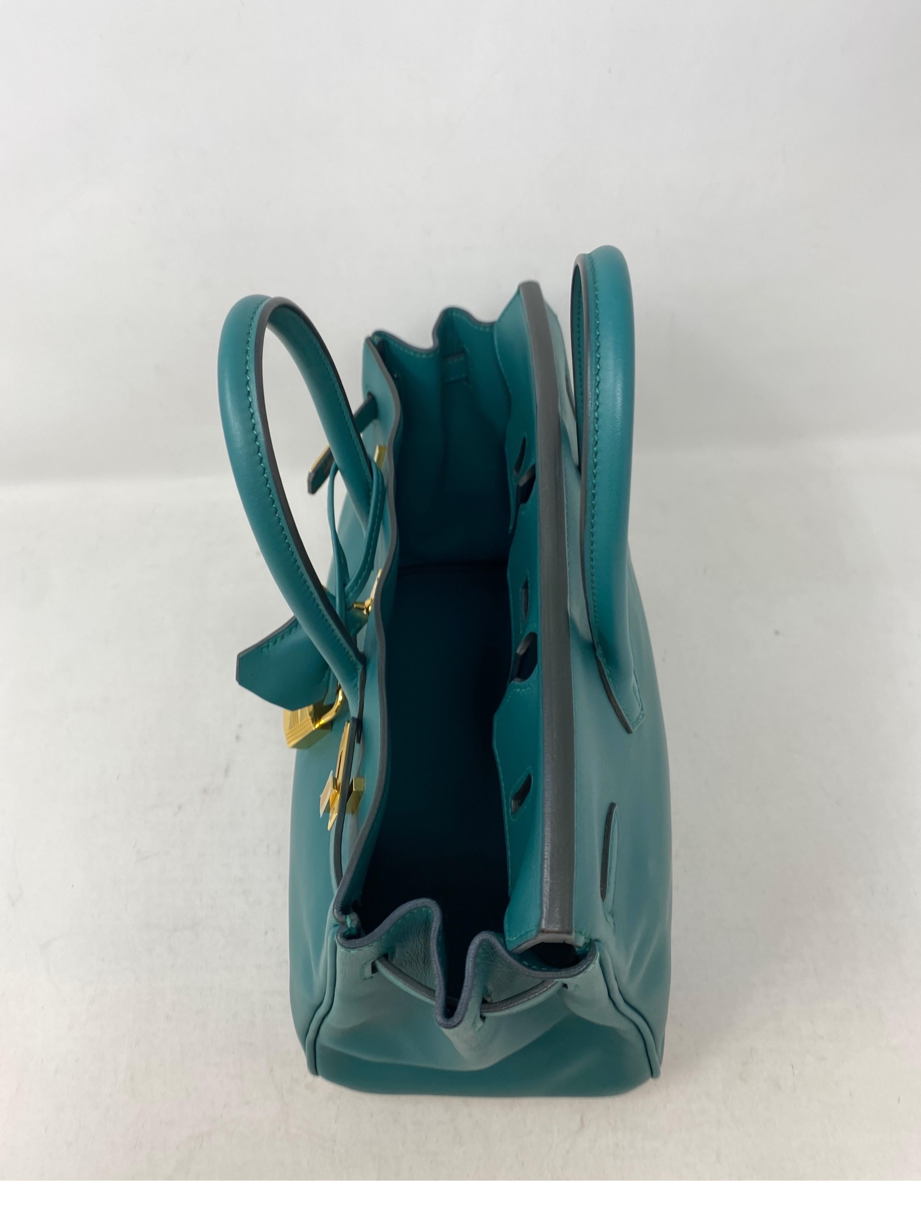 Hermes Malachite Birkin 25 Bag 9