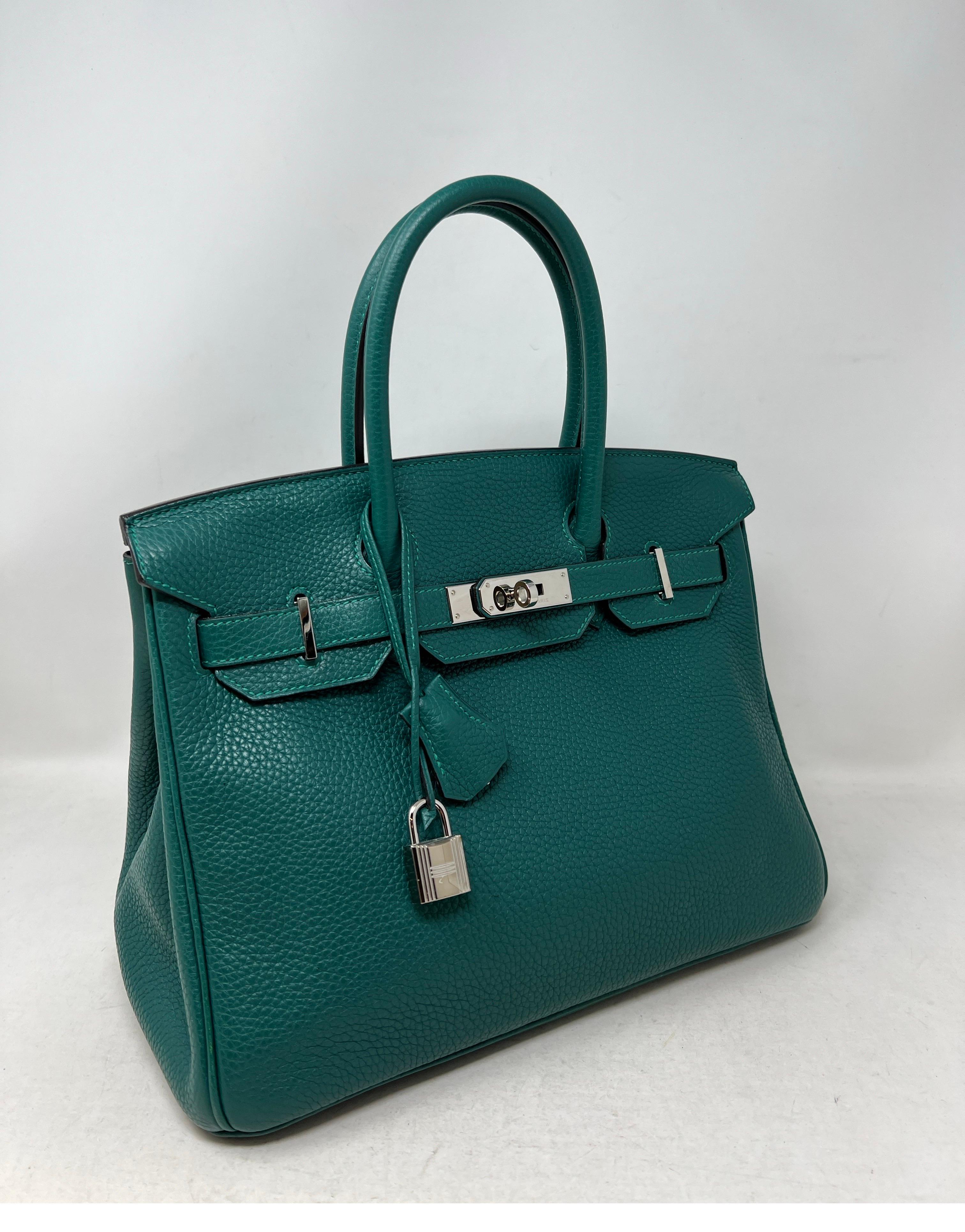 Hermès - Sac Birkin 30 en malachite 5