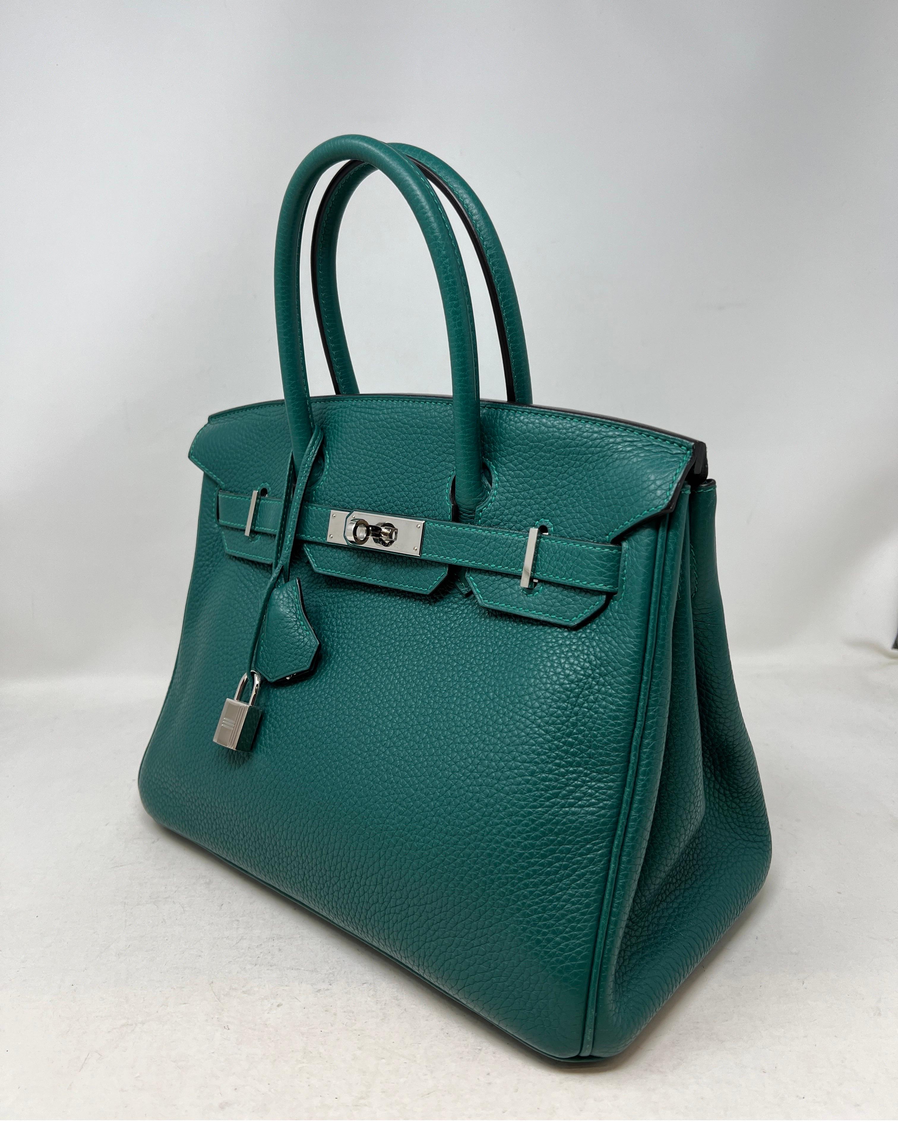 Hermès - Sac Birkin 30 en malachite 6
