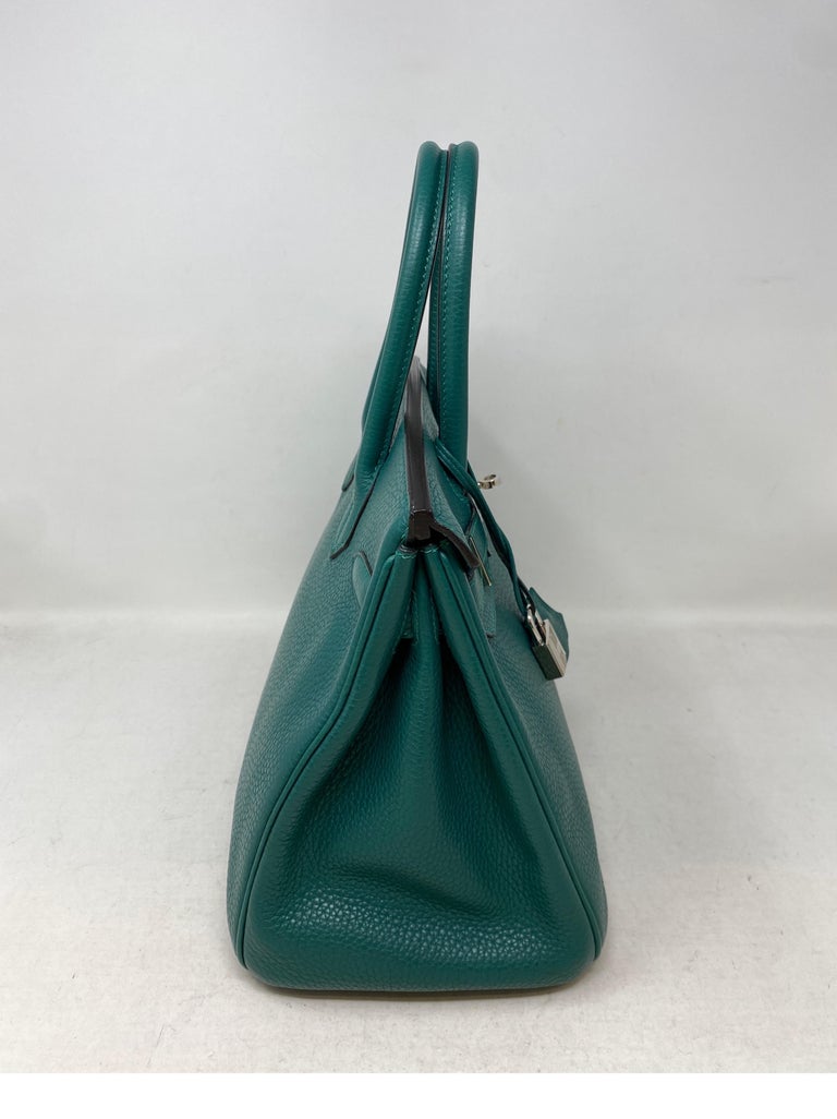 Hermes Malachite Birkin 30 Bag For Sale at 1stDibs