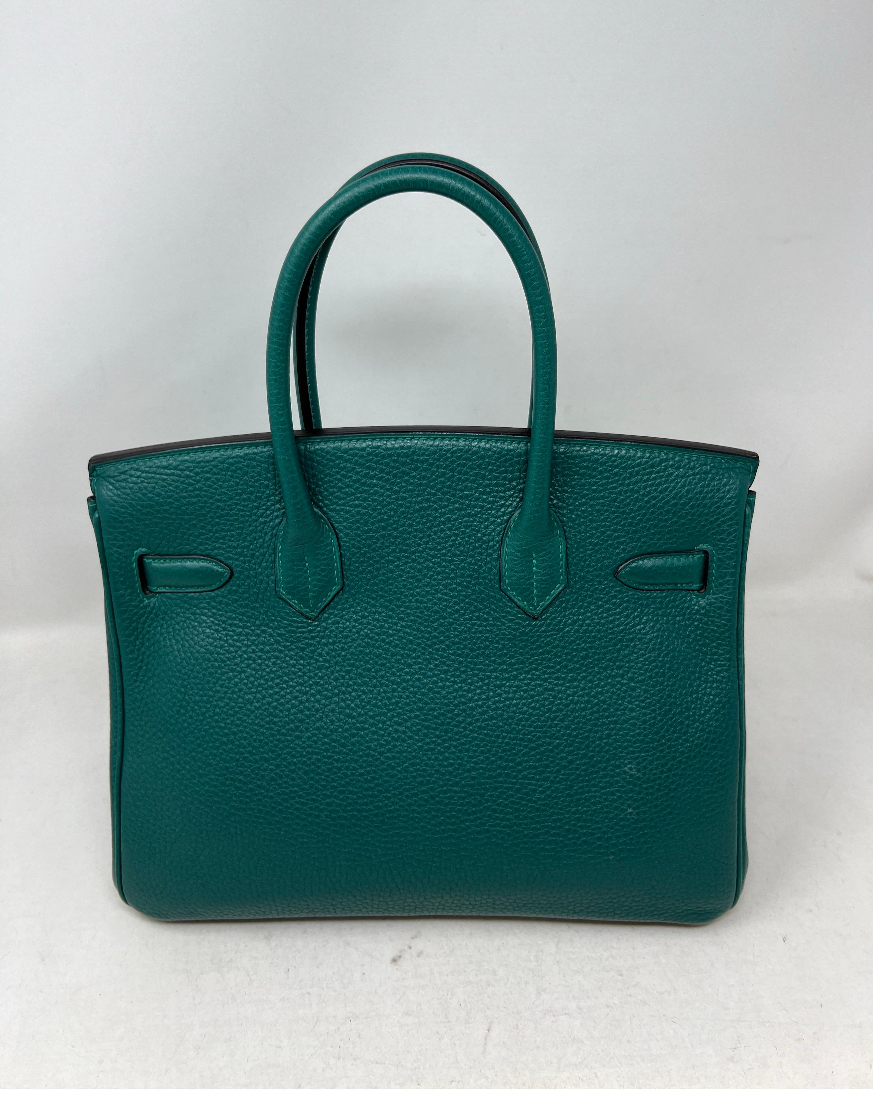 Hermès - Sac Birkin 30 en malachite 7