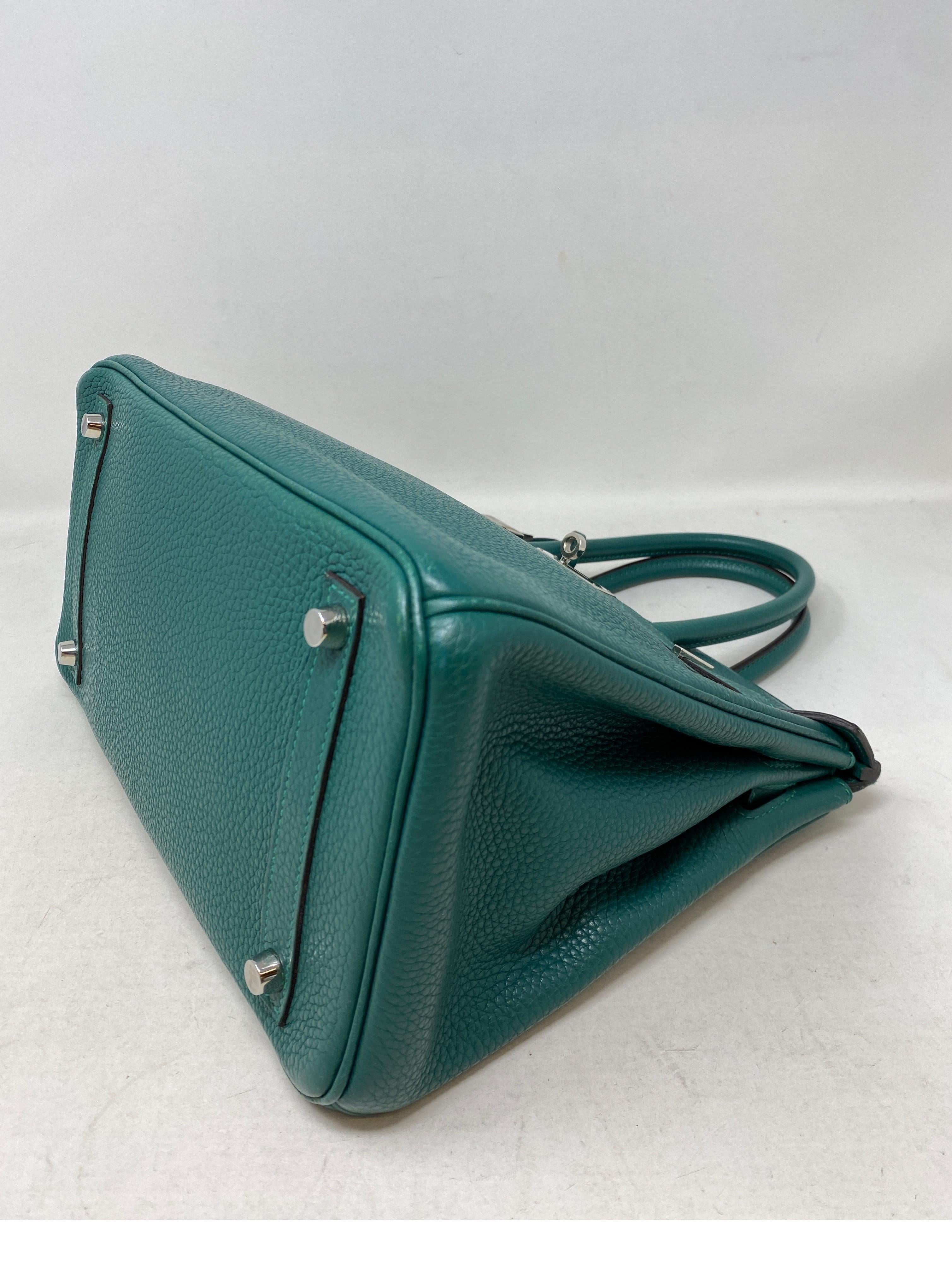 Hermes Malachite Birkin 30 Bag  13