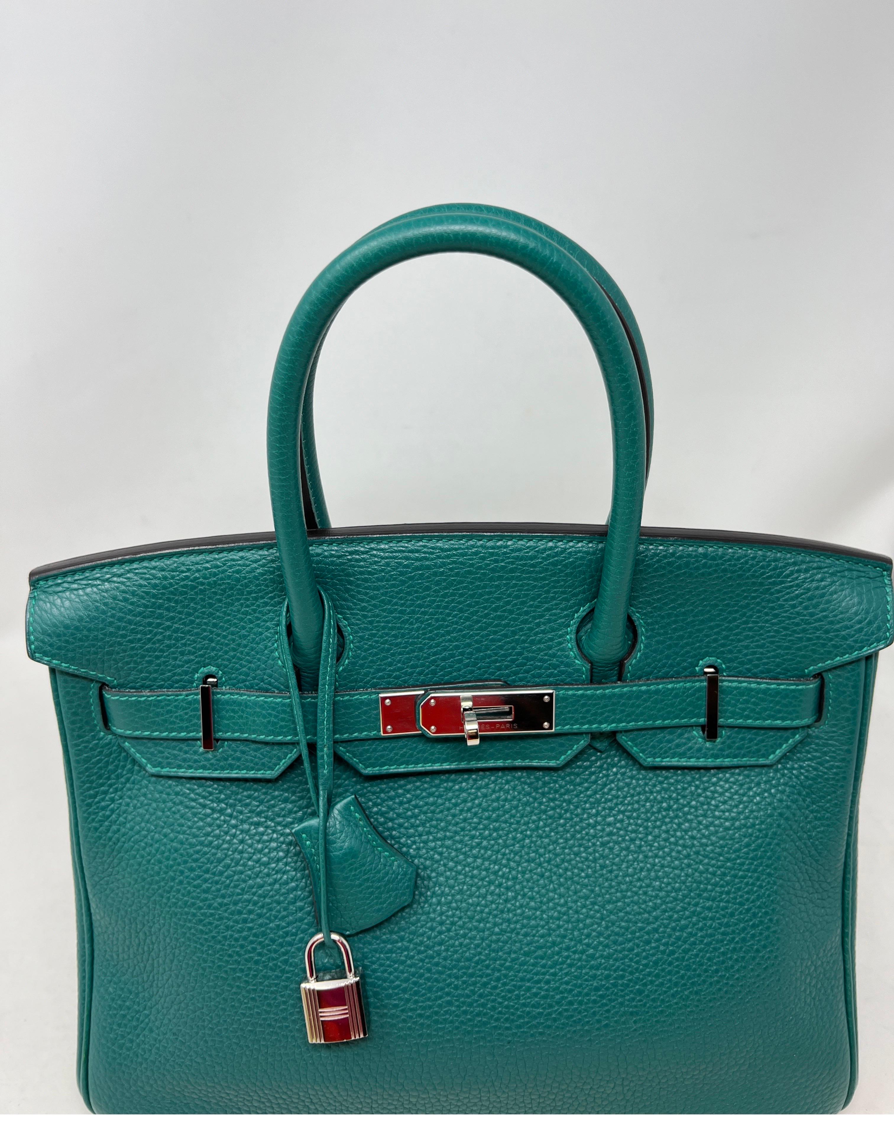 Hermès - Sac Birkin 30 en malachite 12