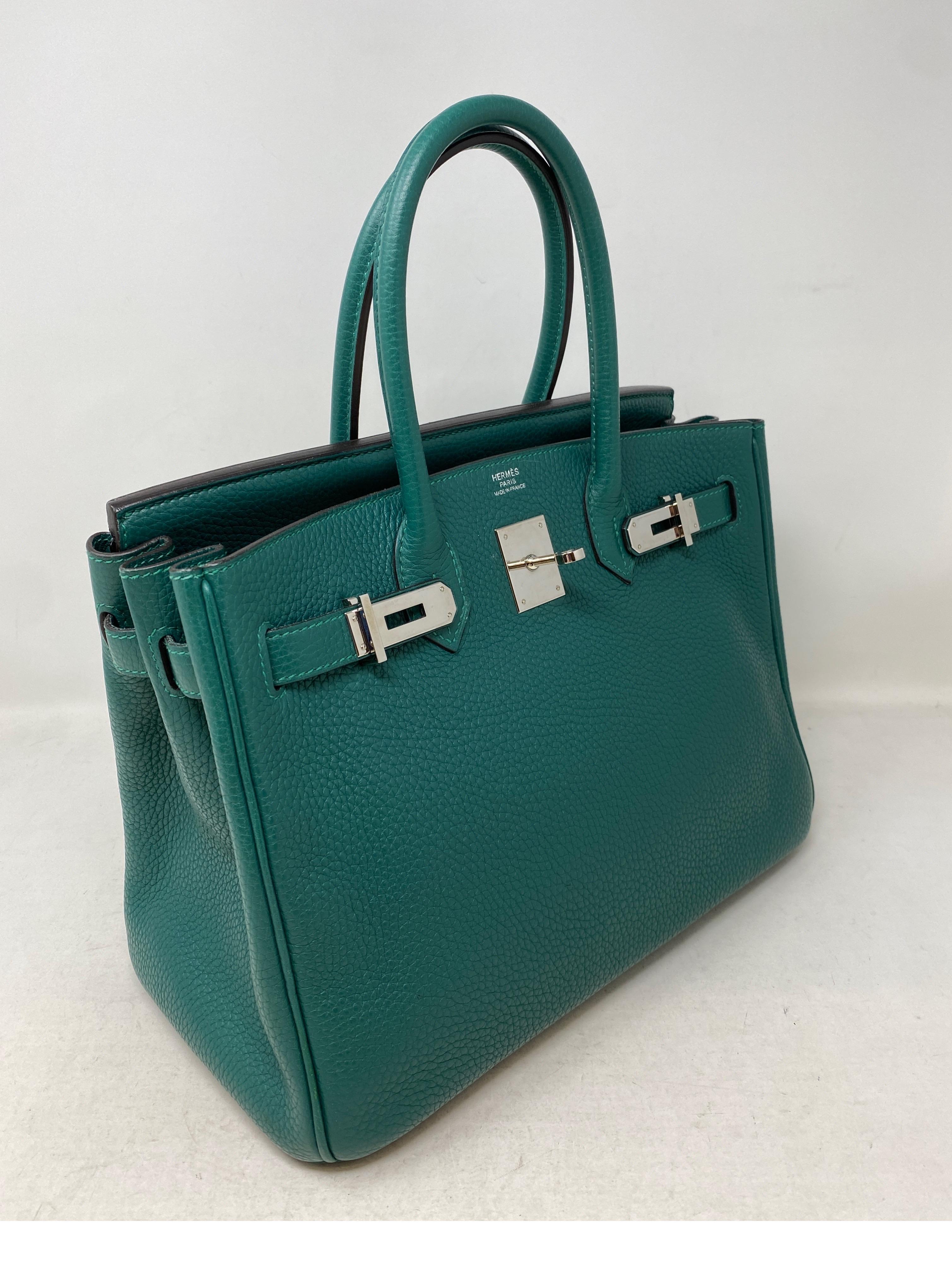 Hermes Malachite Birkin 30 Bag 1