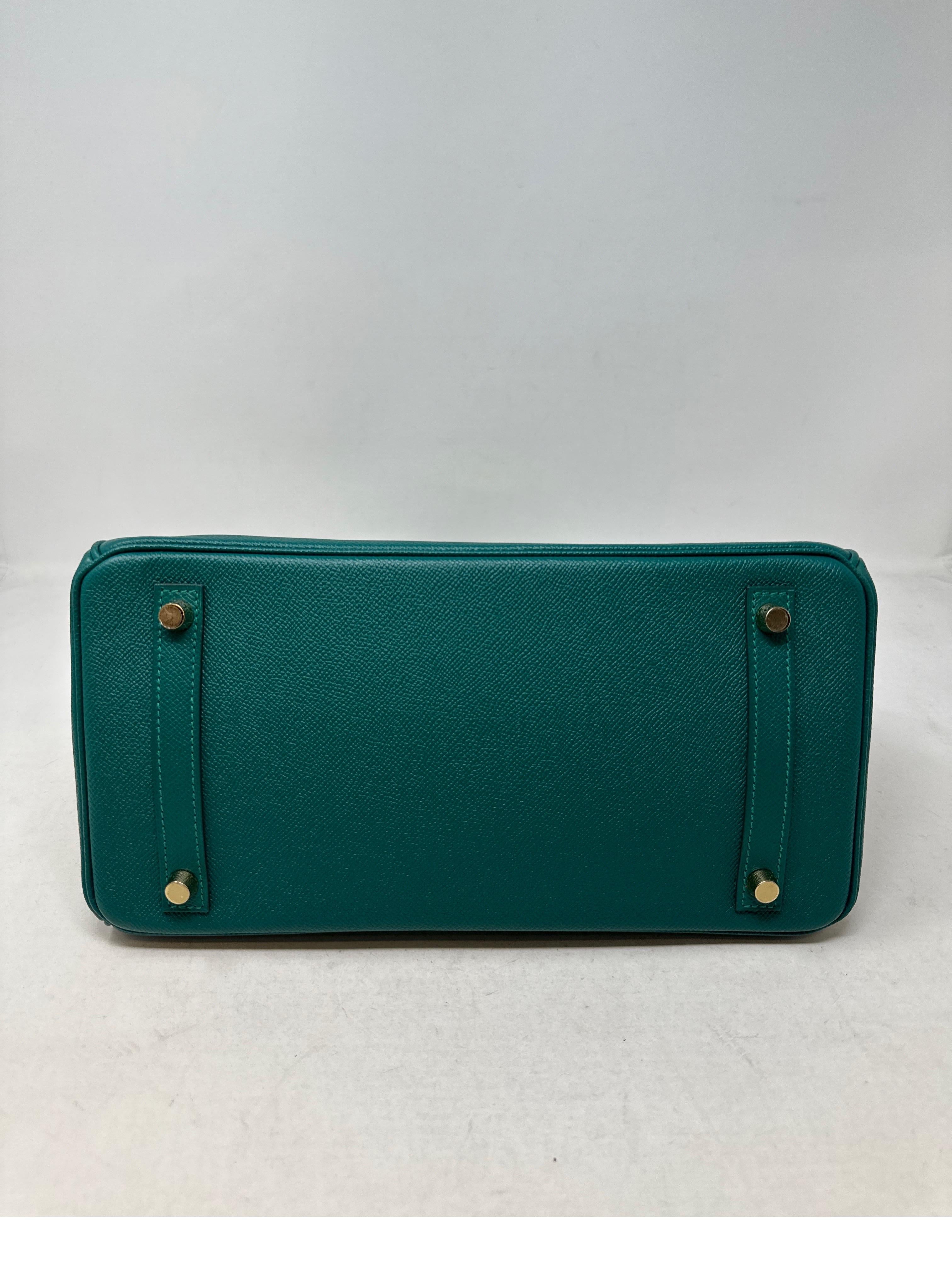 Hermes Malachite Birkin 30 Bag  2