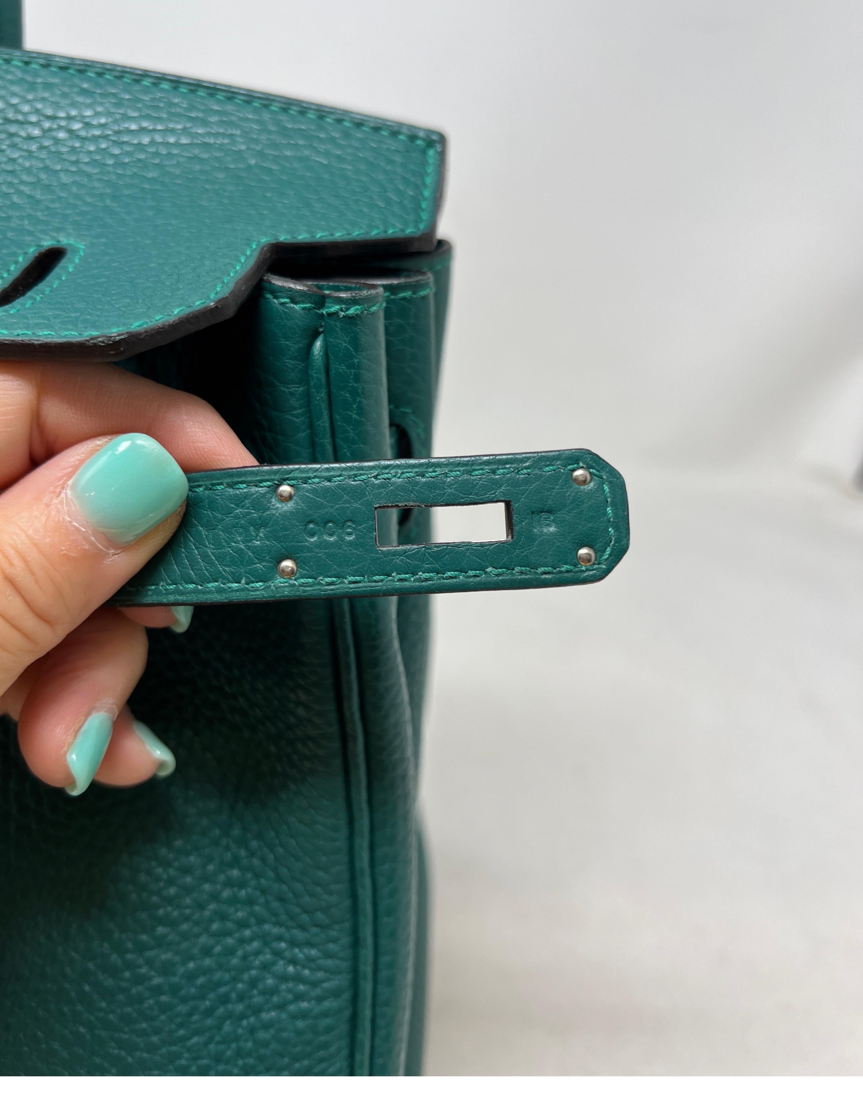 Hermes Malachite Birkin 30 Bag 3
