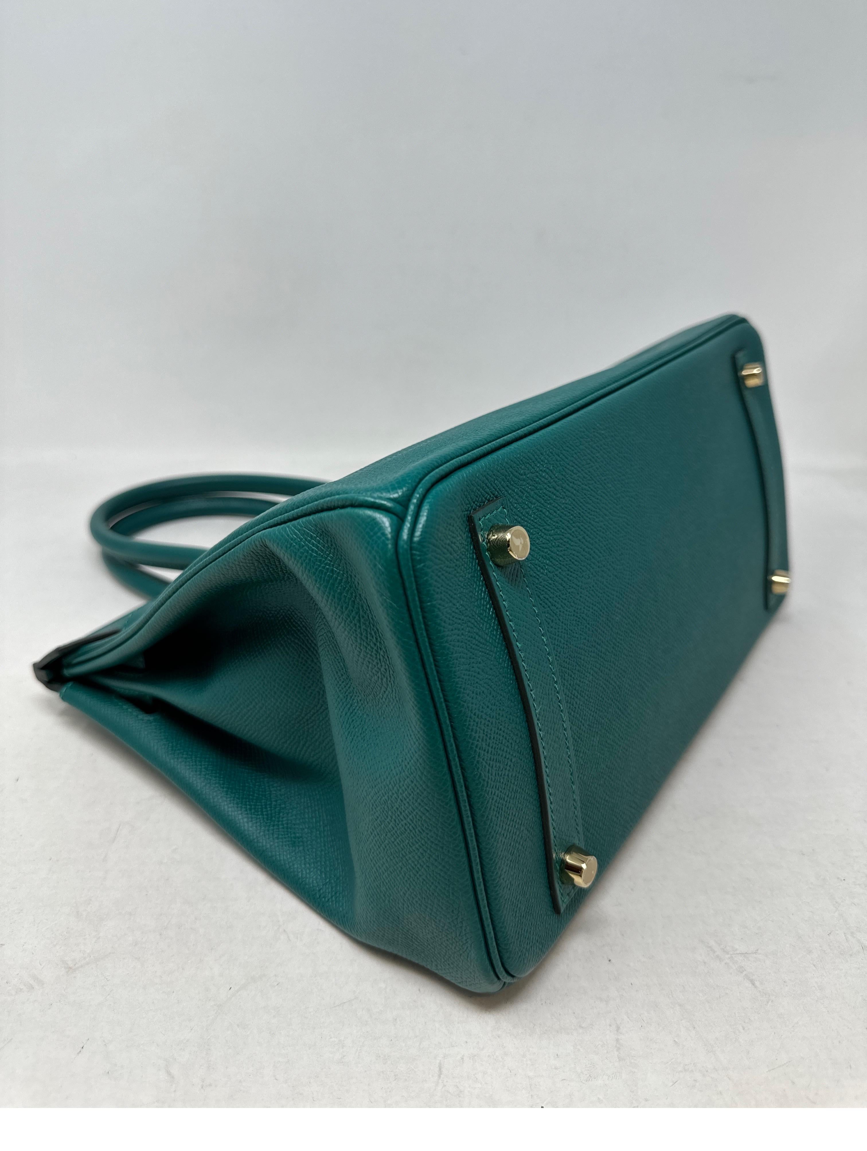 Hermes Malachite Birkin 30 Bag  3