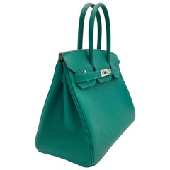 Hermes Malachite Birkin 30cm in epsom