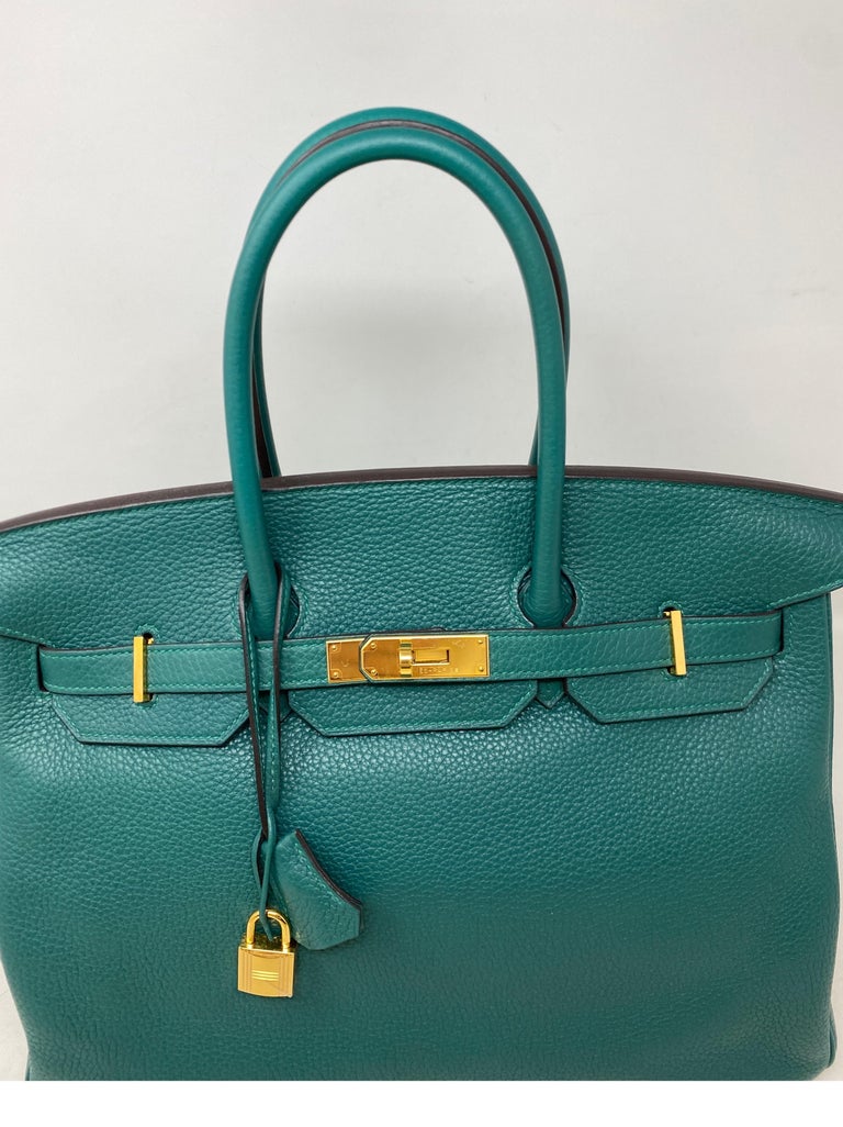 Hermes Malachite Birkin 35 Bag For Sale at 1stDibs