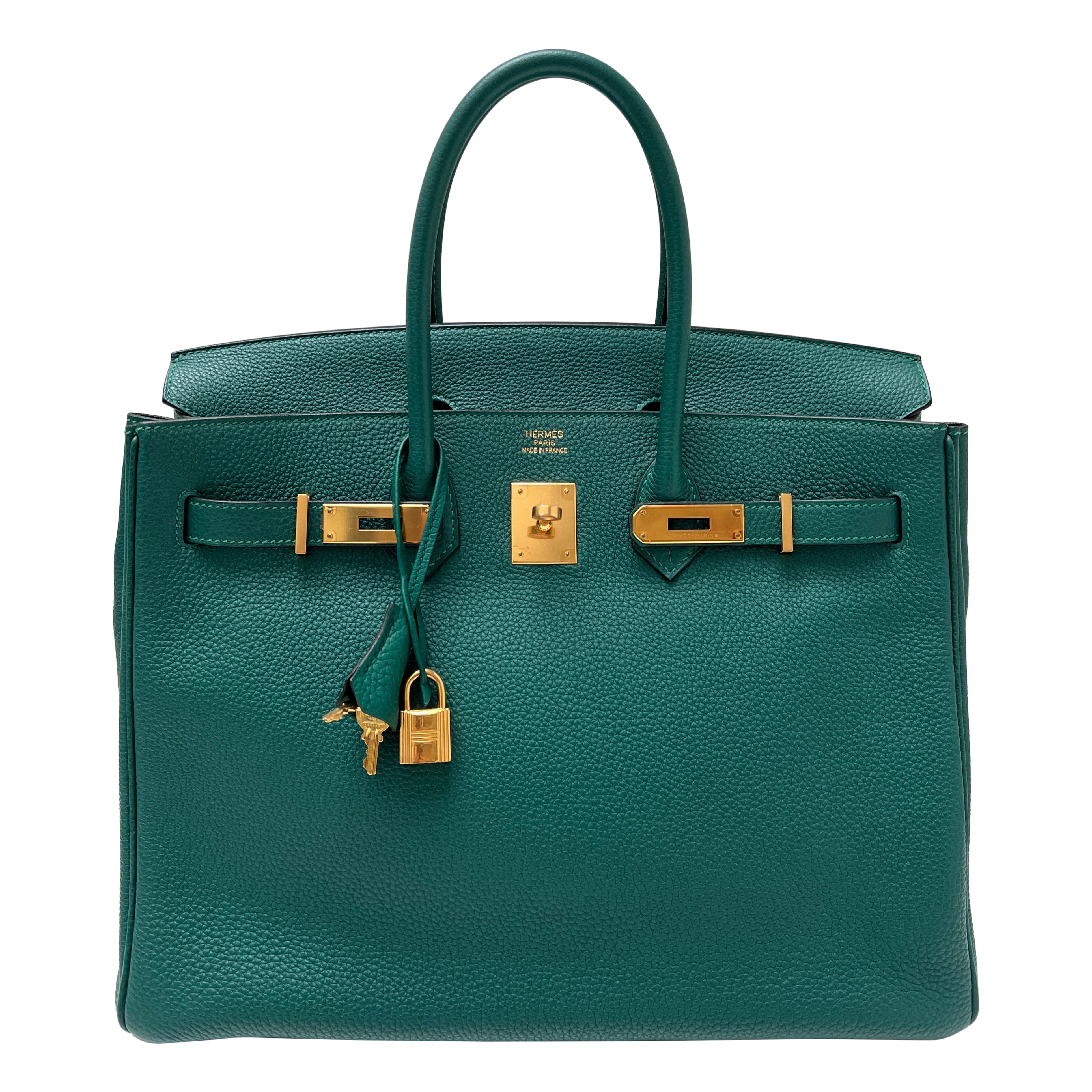 Hermes Malachite Birkin 35 Bag For Sale