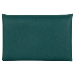 Hermes Malachit Chevre Leder Mysore Calvi Kartenetui