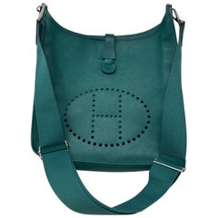 Hermes Malachite Evelyne GM Bag