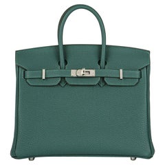 Hermès Malachite Togo Birkin 25cm PHW