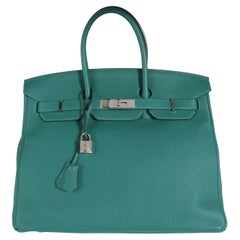 Hermès Malachite Togo Birkin 35 PHW