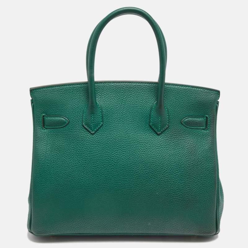 For those wishing to own an authentic Birkin bag, there is no better time to buy this coveted work of art than now. Here, we have this Malachite Birkin 30 just for you. Crafted in France, the bag features dual top handles and a matching clochette.