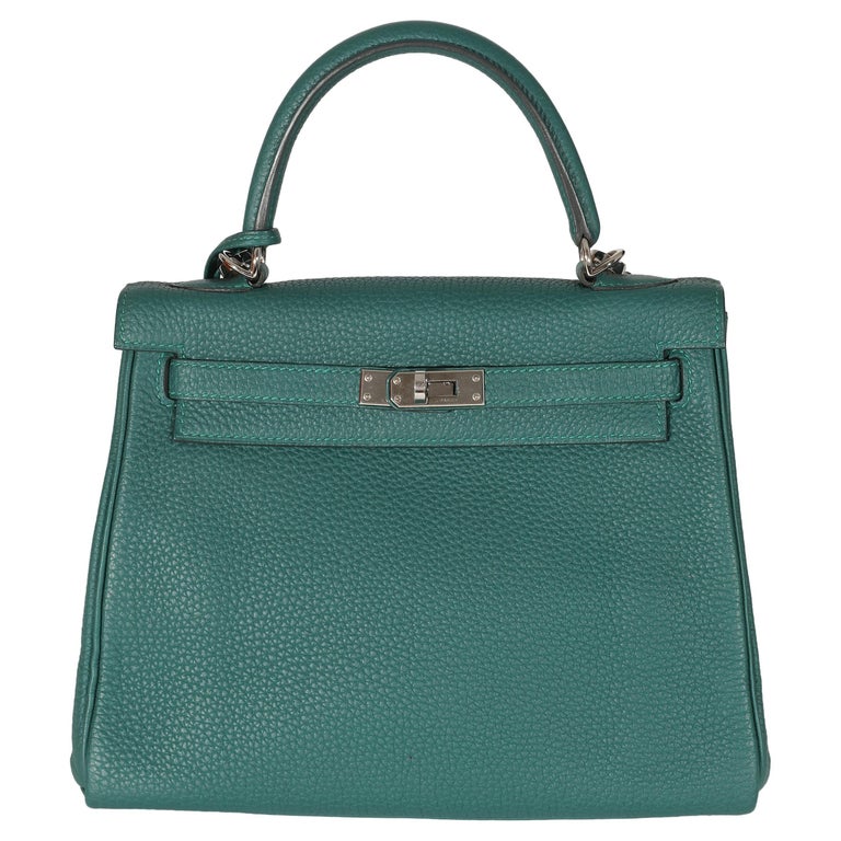 Hermes Malachite Togo Retourne Kelly 25 PHW