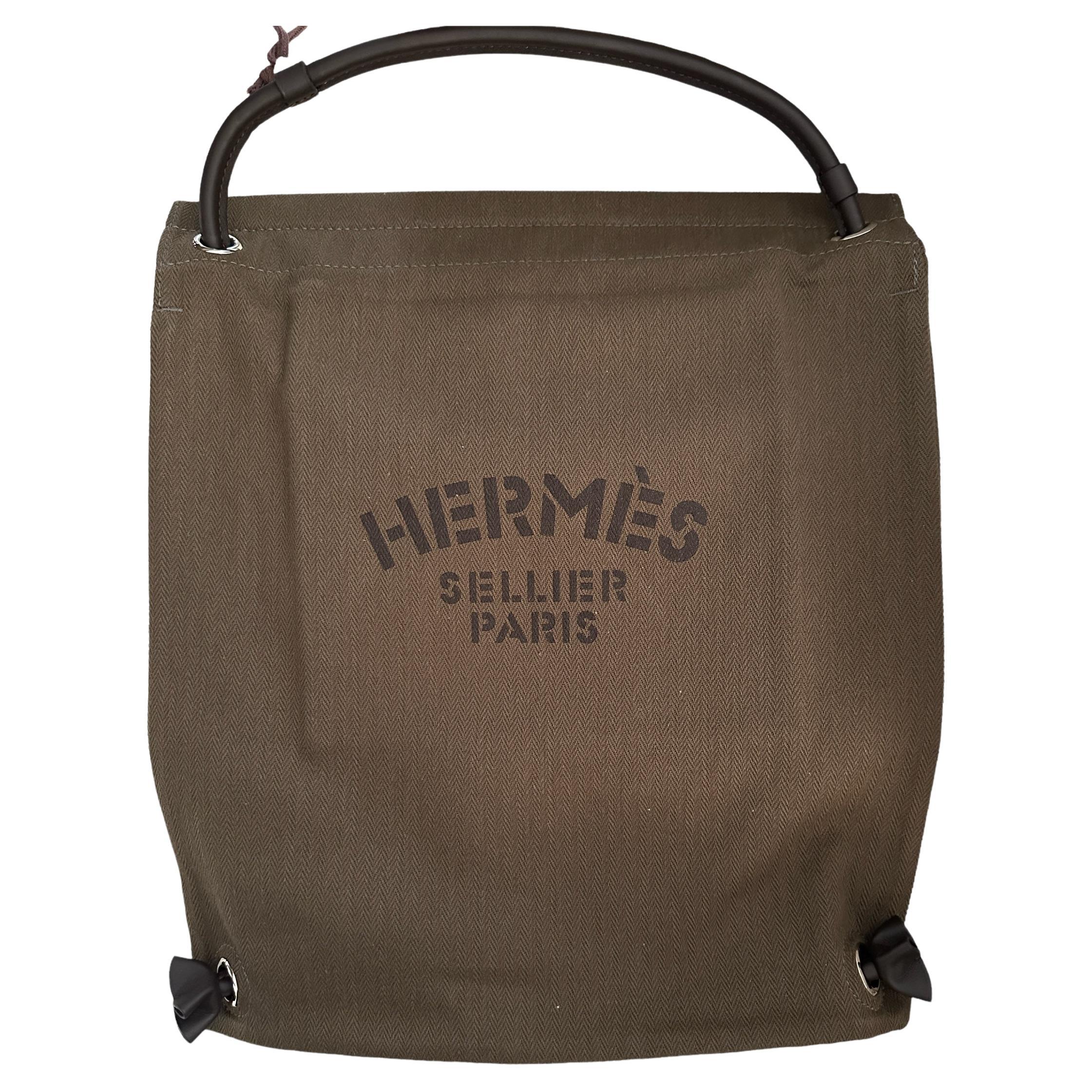 Hermes Maline Bag Backpack Kaki
