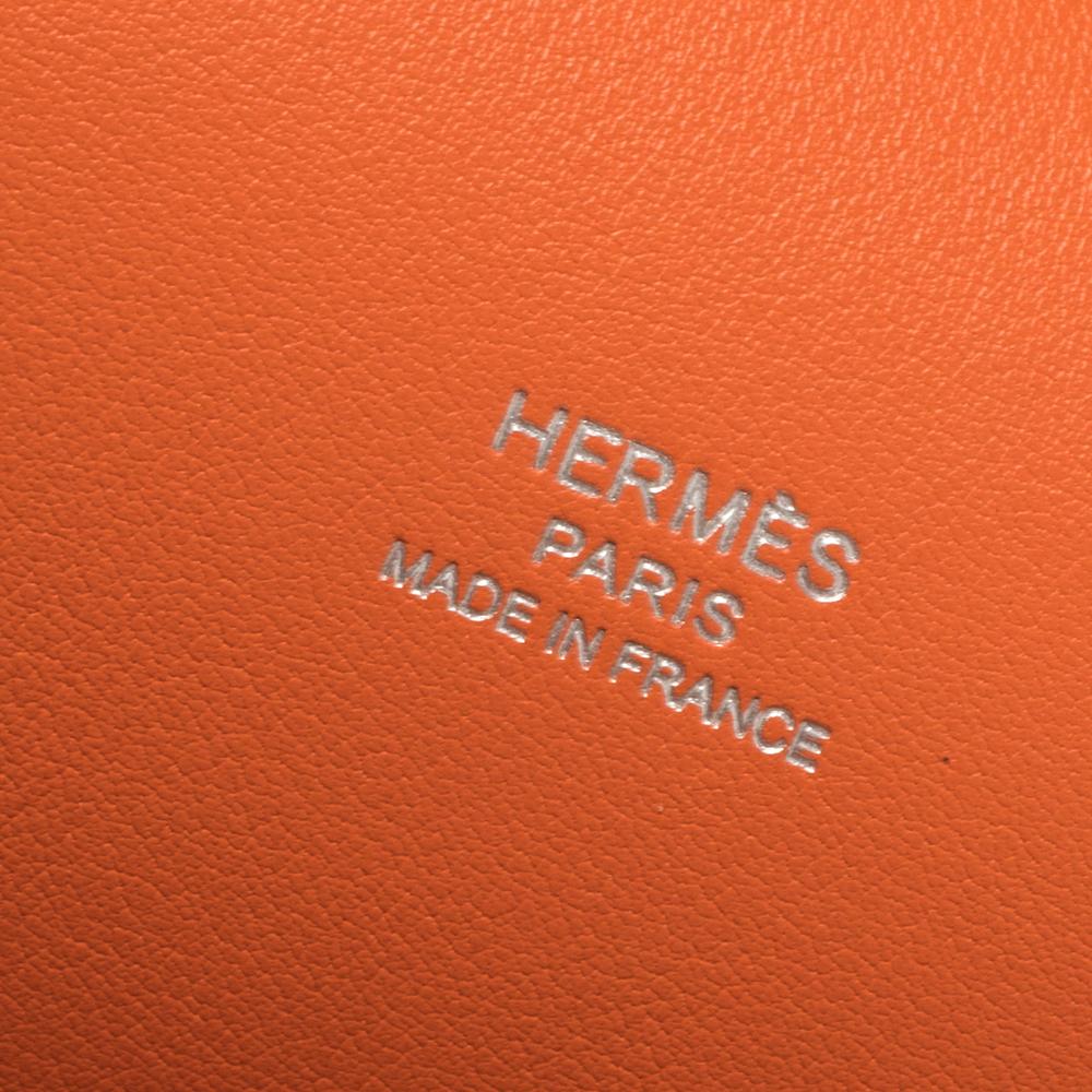 Orange Hermes Mango Swift Leather Palladium Hardware Jypsiere 28 Bag