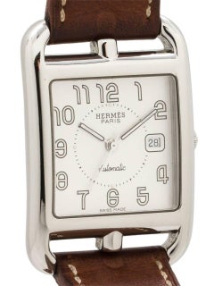 Hermes Cape Cod Edelstahl-Doppelarmband für Herren, ca. 2000er Jahre