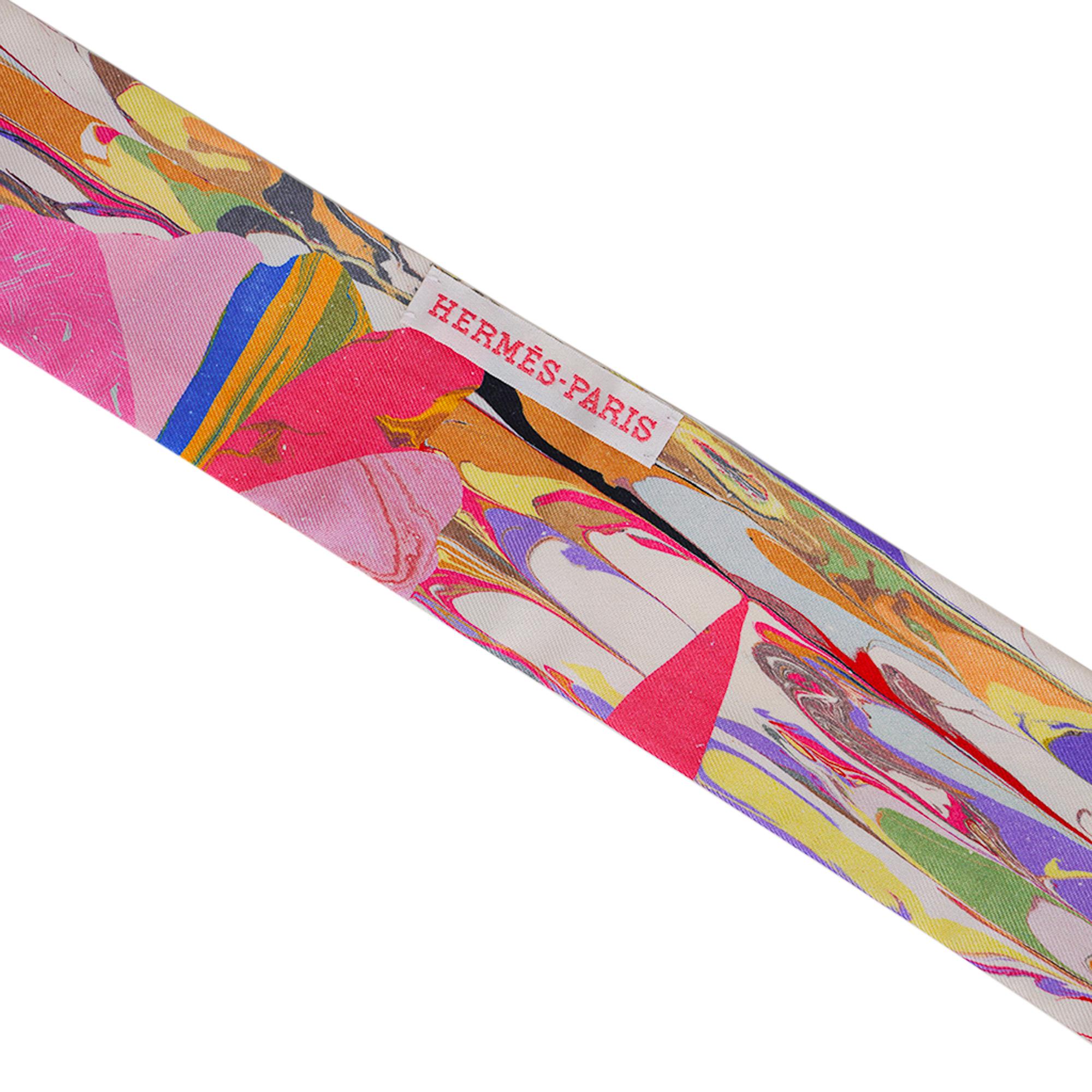 Hermes Marble Silk Twilly Edizione Limitata Set di Due 2