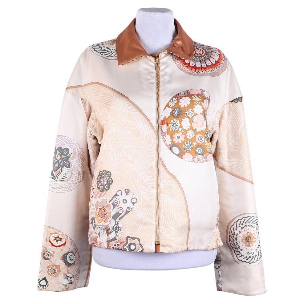 Hermès Margiela Era Wendbare Seidenjacke im Angebot