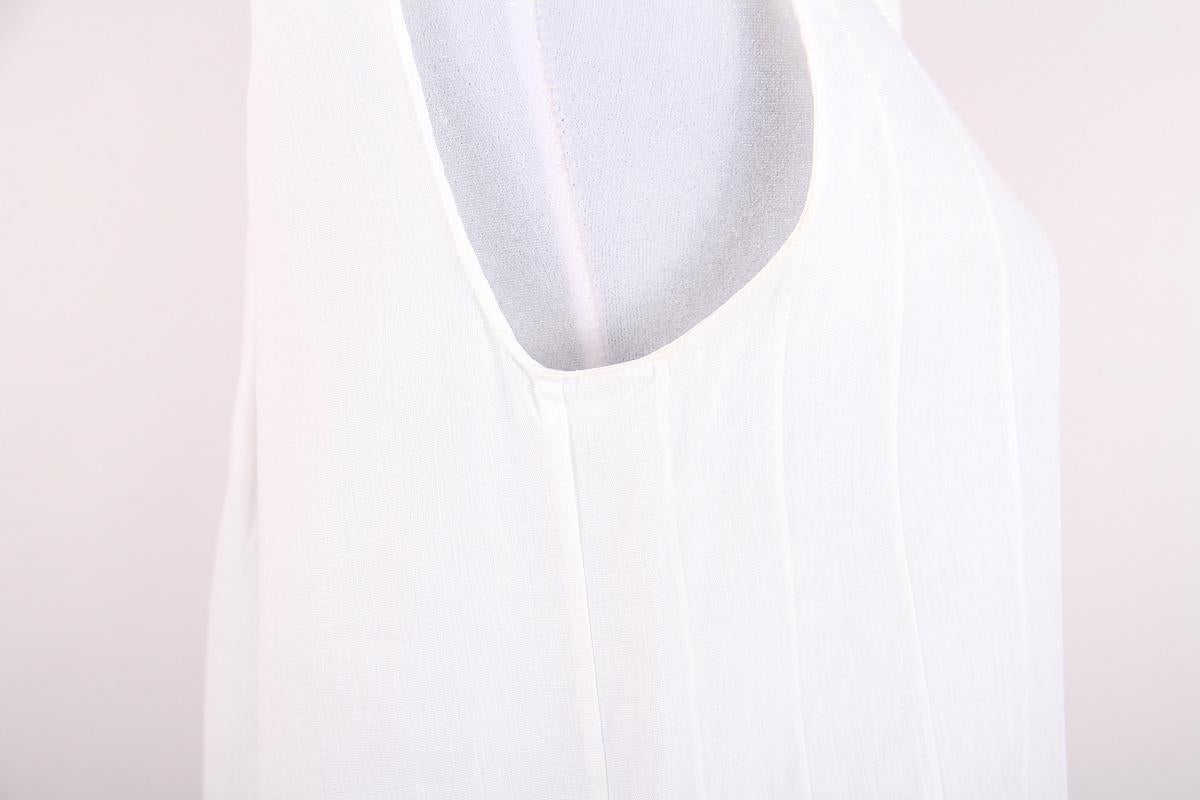 Hermes Margiela ärmelloses Leinenhemd im Angebot 6