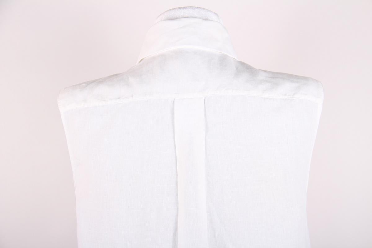 Hermes Margiela ärmelloses Leinenhemd Damen im Angebot