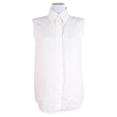 Hermes Margiela sleeveless linen shirt
