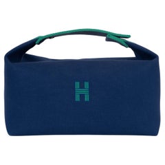 Borsa HERMES in tela blu Marin 2024 BRIDE-A-BRAC PM Case