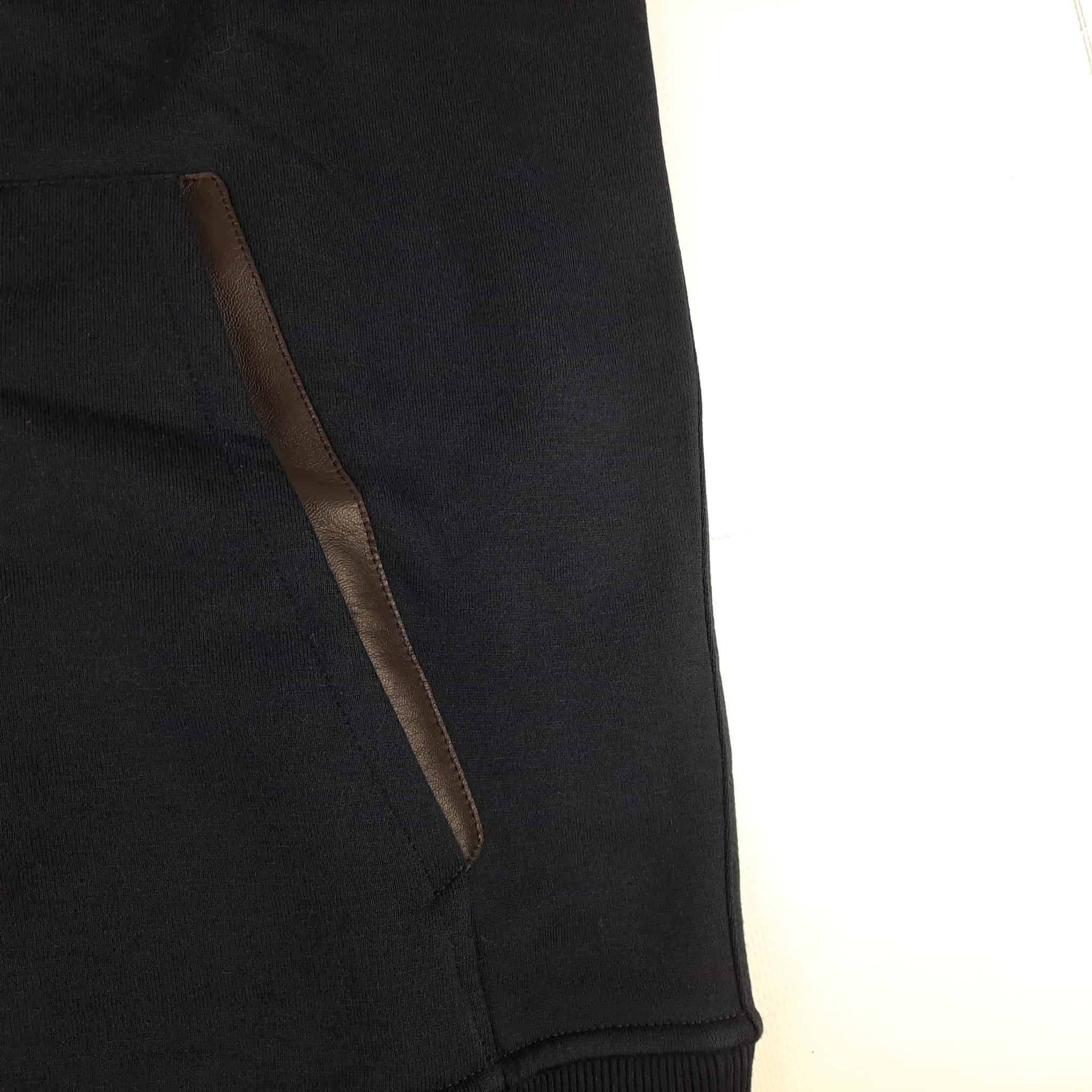 Women's or Men's Hermes Marine cotton & cashmere Size M Zipped hooded jogging sweater For Sale