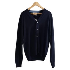 Hermes Marine "Detail H" buttoned cardigan