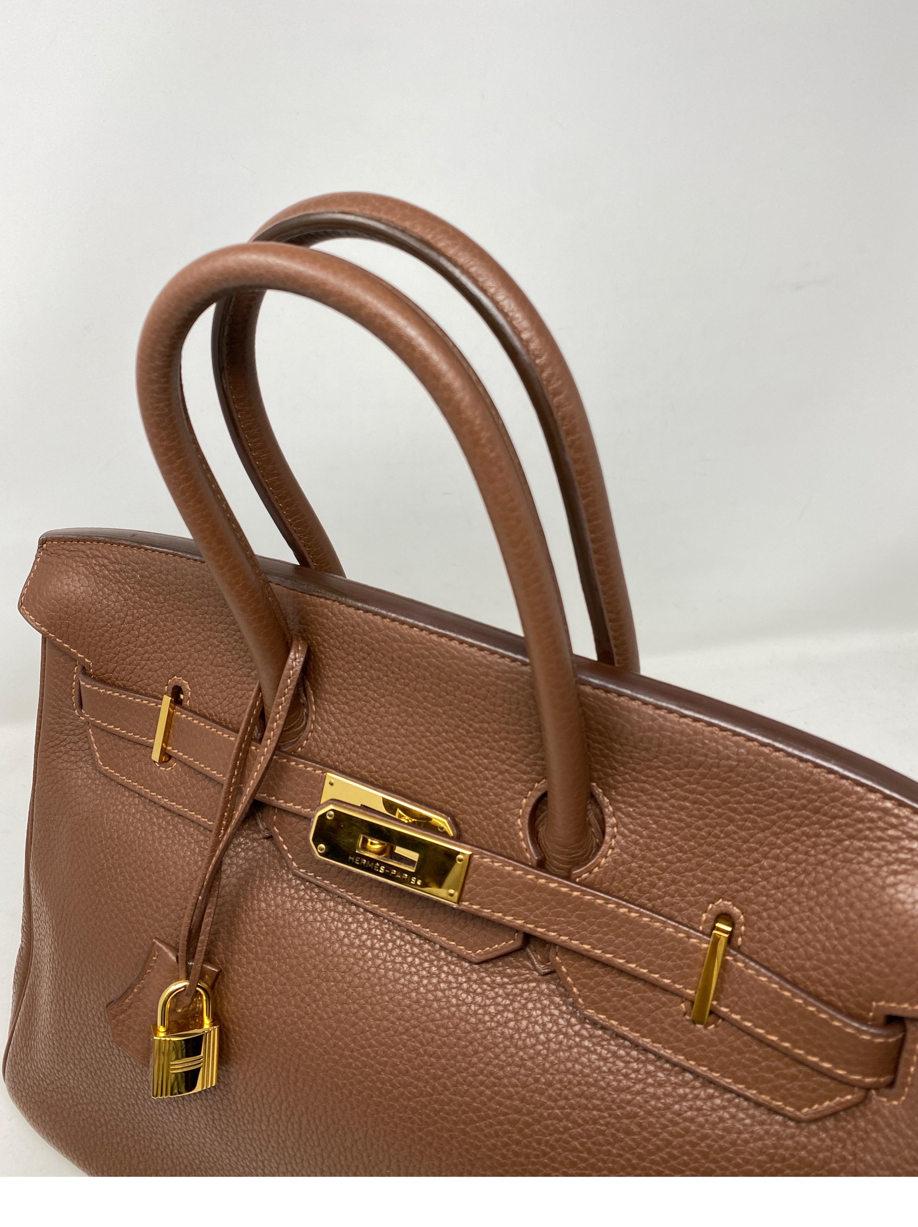 Hermes Maroon D'Inde Birkin 35 Bag In Good Condition In Athens, GA