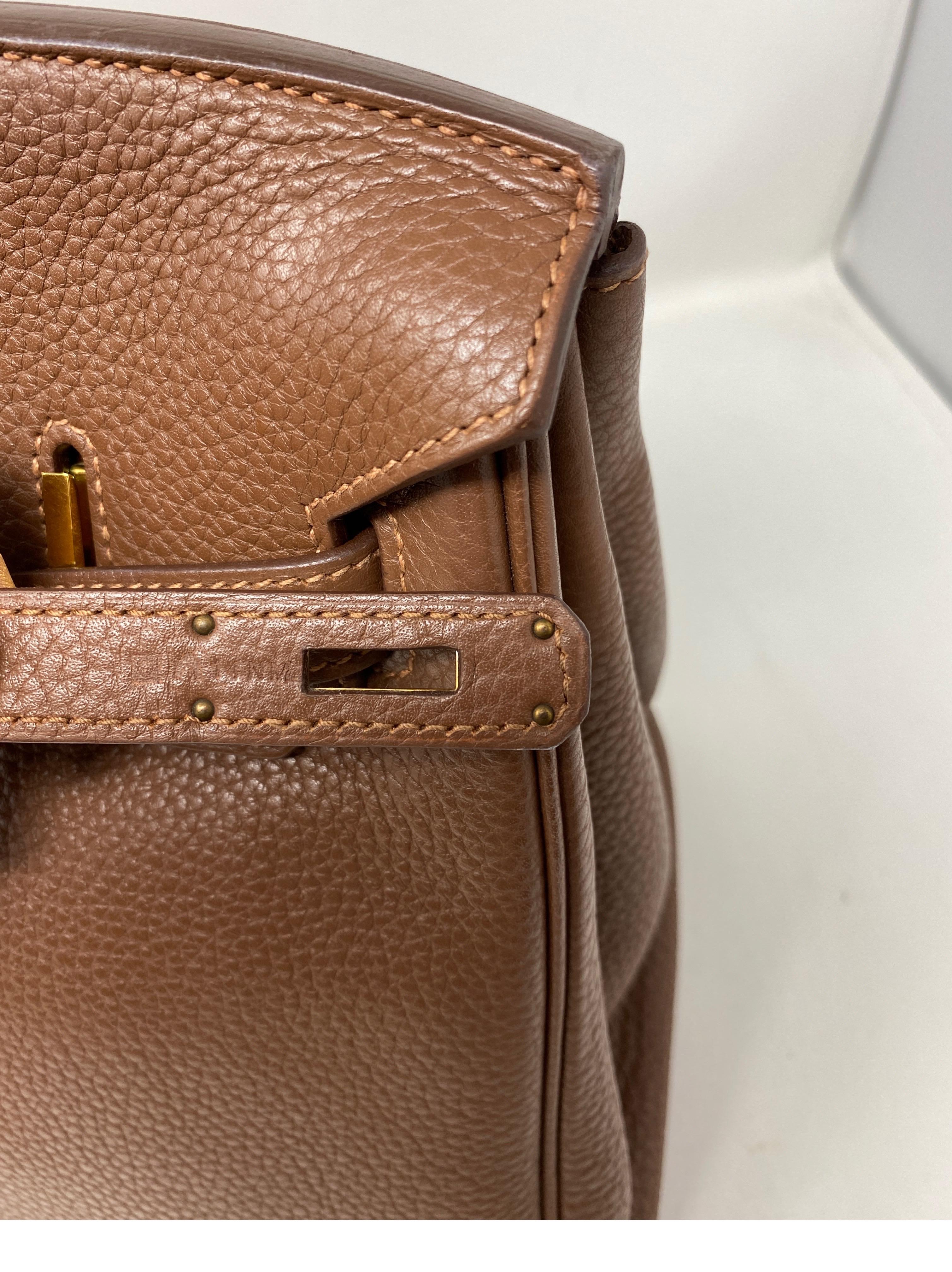 Women's or Men's Hermes Maroon D'Inde Birkin 35 Bag