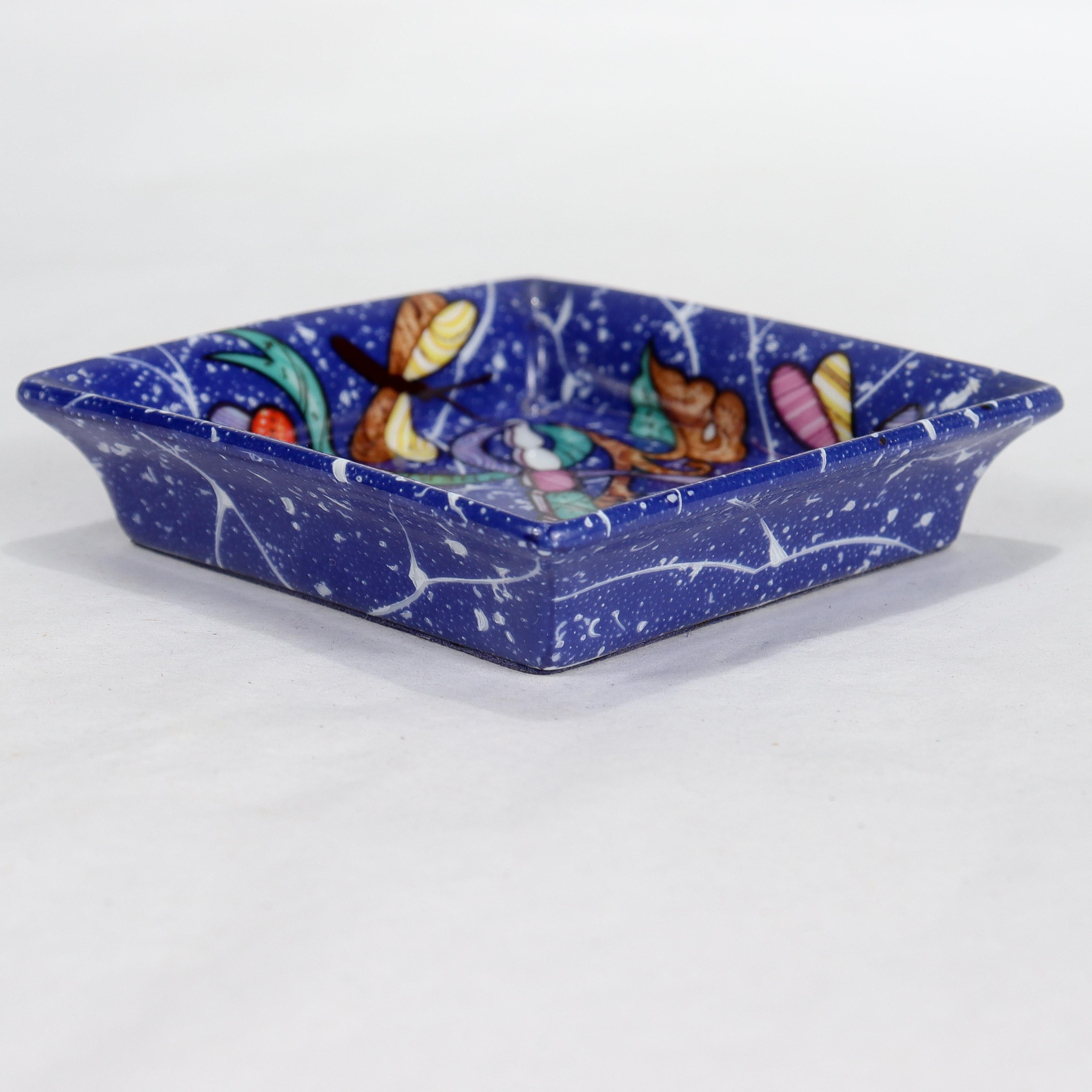 Hermes Marqueterie De Pierre D'orient Et D'occident Blue Porcelain Dish 3