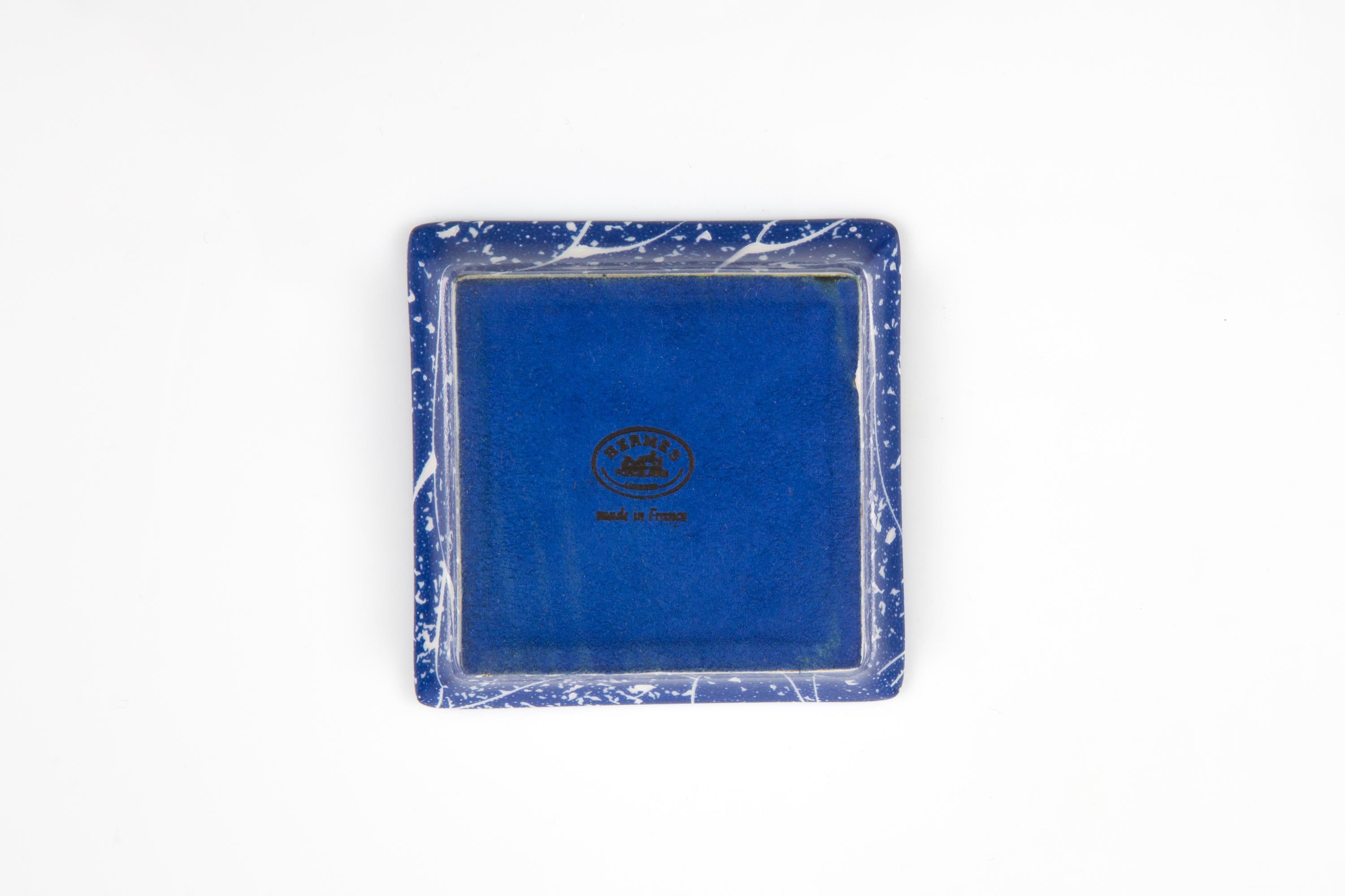 Hermès Multicolor porcelain mini square organizer 