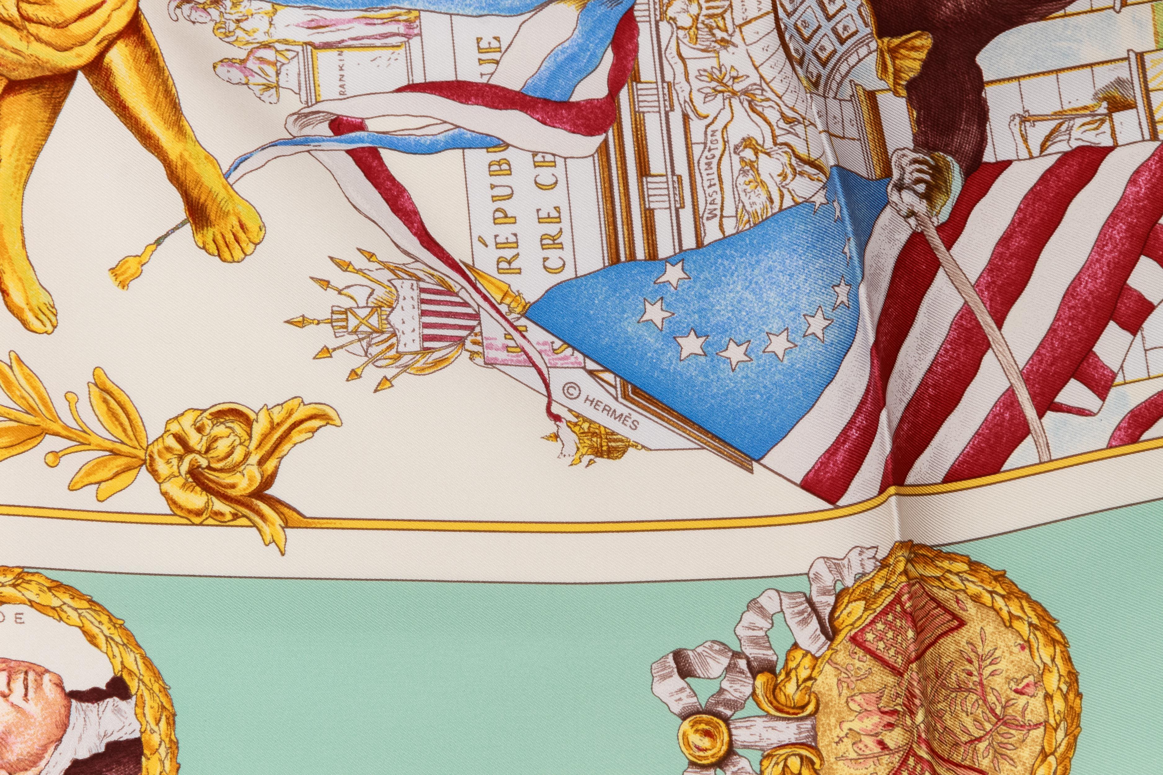 hermes marquis de lafayette scarf