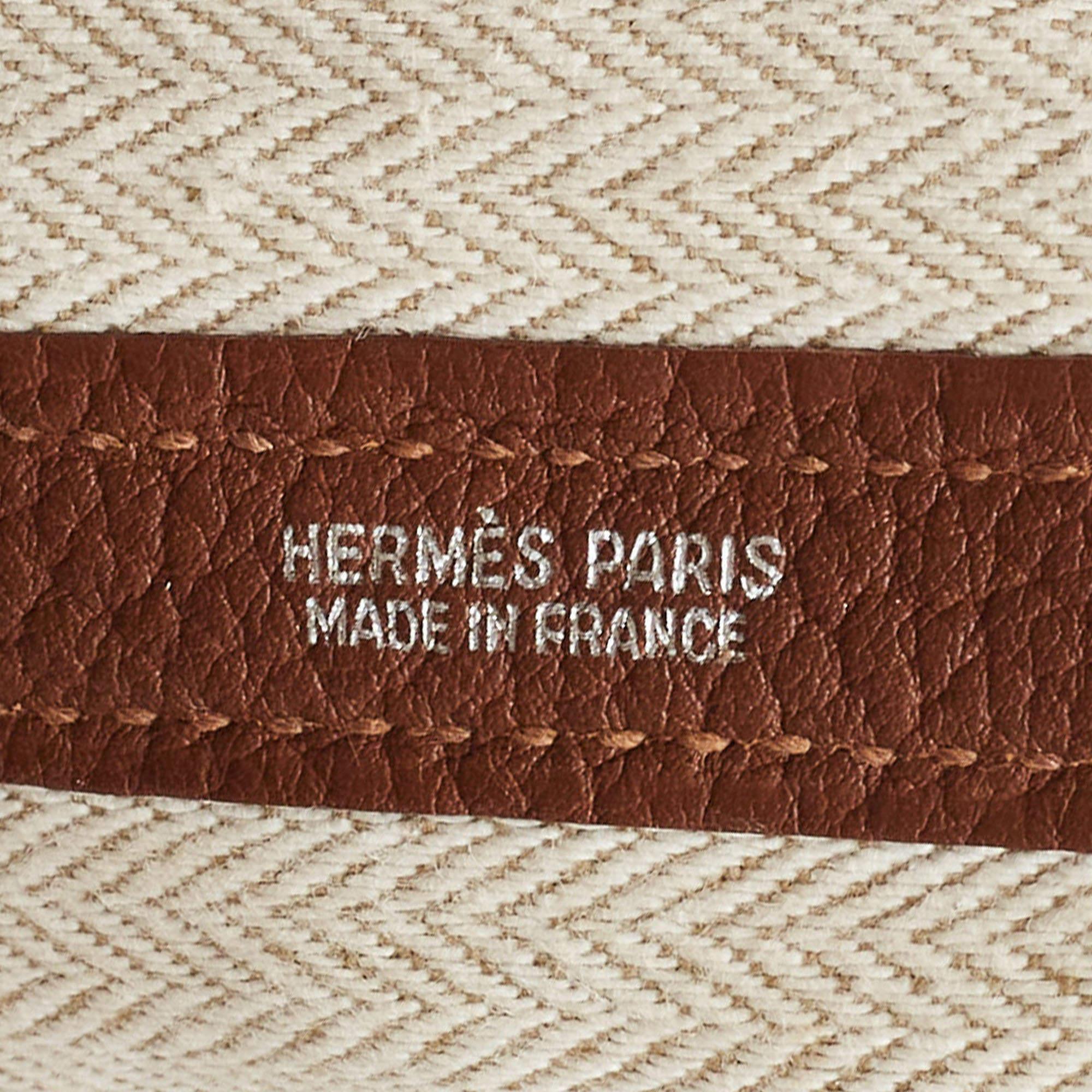 Hermes Marron d'Inde Negonda Leather Garden Party 36 Bag 2