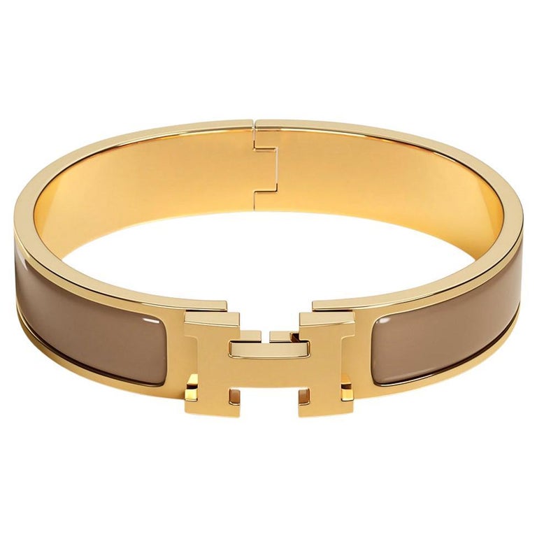 Hermès // Black & Silver Clic Clac H Bracelet – VSP Consignment