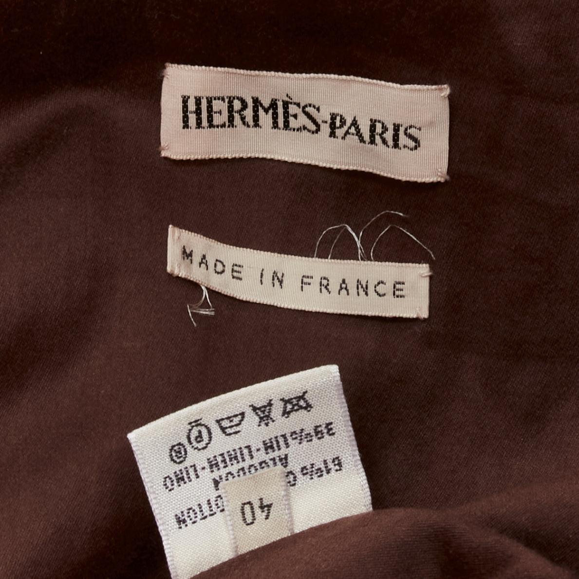 HERMES Martin Margiela Vintage cotton linen cargo pockets vest jacket FR40 L 6